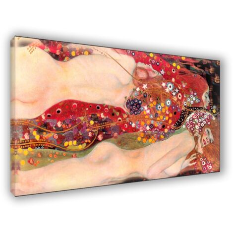 Lupia - Quadro su Tela il Meglio dell'Arte, 62x115 cm SERPENTE D ACQUA, Riproduzione d'Arte su Tela, Montato su Telaio in Legno 3 cm, Made in Italy