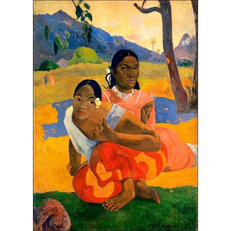 Lupia - Quadro su Tela il Meglio dell'Arte, 70x100 cm NAFEA FAA IPOIPO - GAUGUIN, Riproduzione d'Arte su Tela, Montato su Telaio in Legno 3 cm, Made in Italy