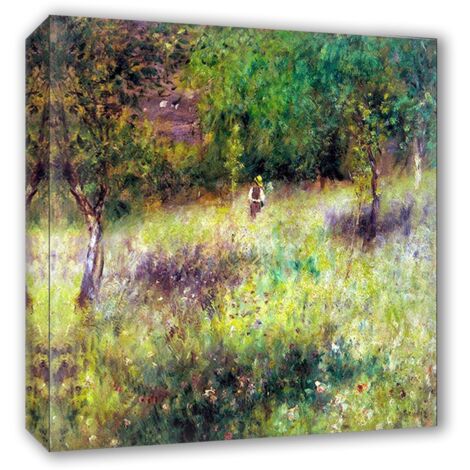 Lupia - Quadro su Tela il Meglio dell'Arte, 80x80 cm PRIMAVERA A CHATOU - RENOIR, Riproduzione d'Arte su Tela, Montato su Telaio in Legno 3 cm, Made in Italy