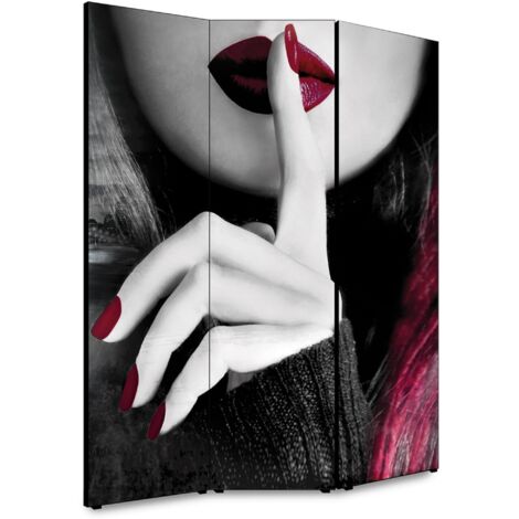 Lupia - Separe' per interni, Divisorio 135,6 x H 176 x P 3,1 cm NEW YORK PURPLE SILENCE paravento 3 Ante in legno con Tele stampate fronte retro Soggetto unico