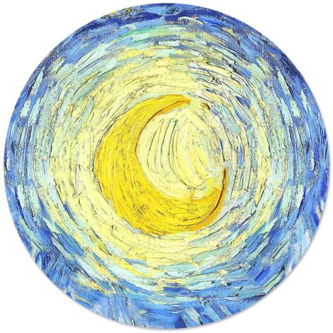Lupia - Sottotutto decorato in Legno Rotondo Sotto bicchiere, piatto, pentola NOTTE STELLATA 32 cm 1 pz
