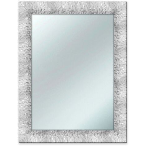 Lupia - Specchio da parete MIRROR PRINCE 64X84 cm Bianco e Argento
