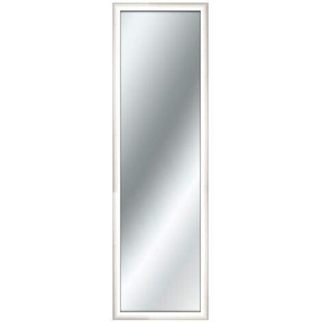Lupia - Specchio da parete MIRROR RAINBOW 38x121 cm colore Bianco, specchiera per camera da letto, soggiorno, ingresso, verticale o orizzontale