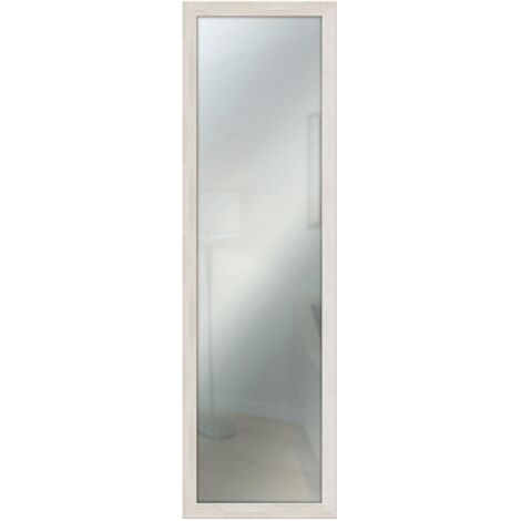 Lupia Specchio da parete Shabby Chic 38x121 cm, specchiera per camera da letto, soggiorno, ingresso, verticale o orizzontale Beige