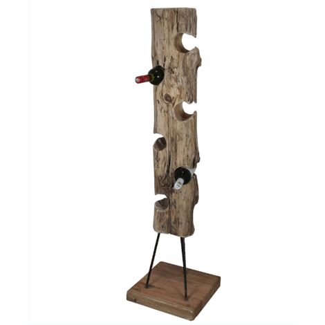 LUPIN - porta bottiglie in legno di teak