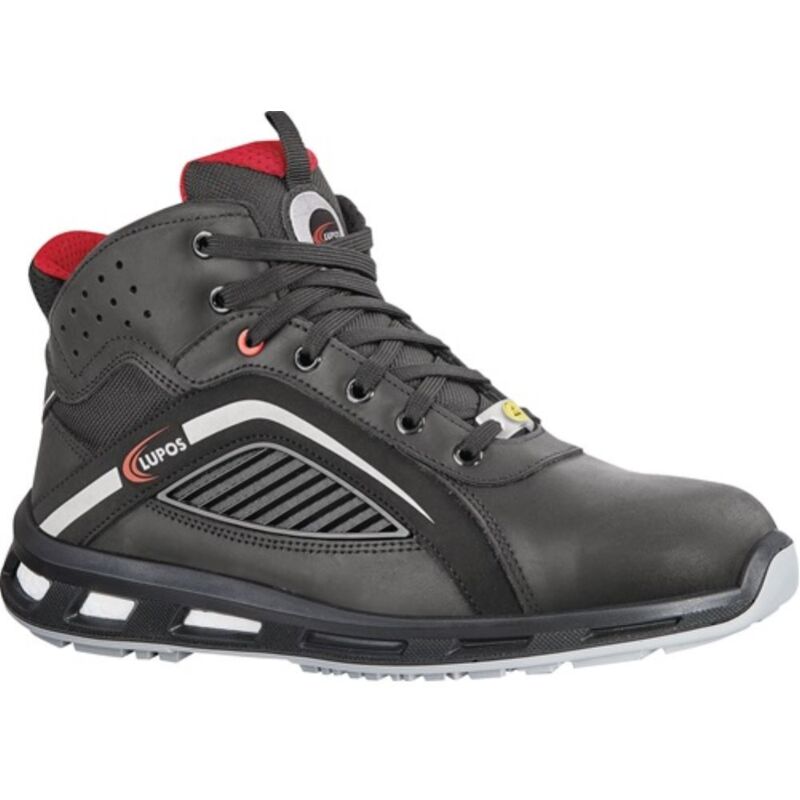 

Lupos - Bota de seguridad Fibra talla 46 piel pull-up negra S3 SRC ESD EN20345