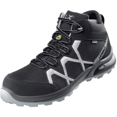 Lupriflex Sicherheitsstiefel 4-110 Speed Aqua Mid S3 ESD SRC Gr.43 schwarz/silber
