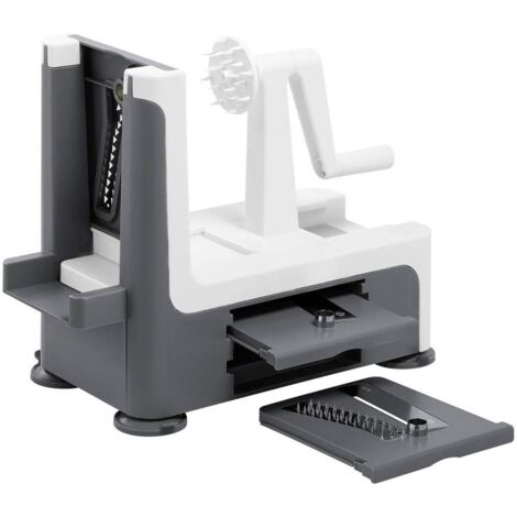 Lurch Spiralizer, Acciaio Inossidabile, Grün/Creme, 16 x 28 x 23 cm per Verdura, Lame intercambiabili