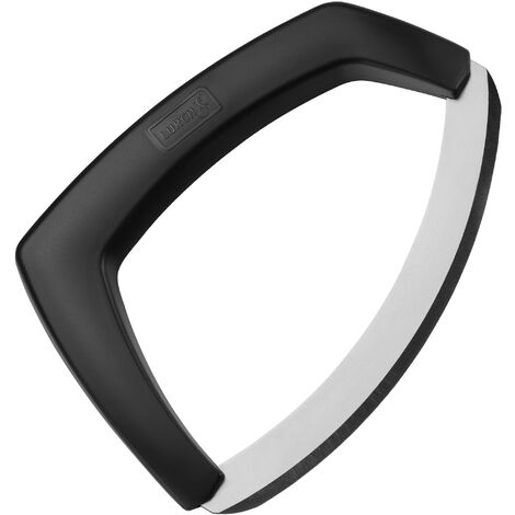Lurch Tango 240320 - Coltello per erbe aromatiche con protezione della lama in plastica e acciaio inox, colore: nero, 5,2 x 16,5 x 12 cm