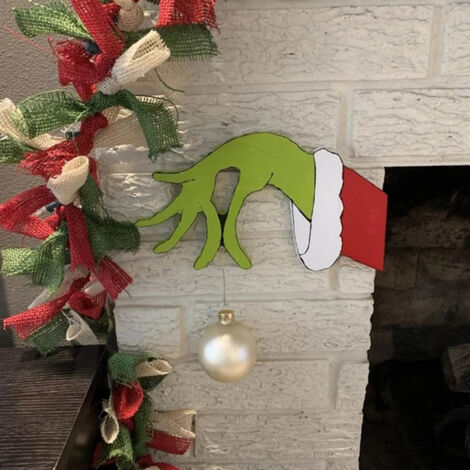 Lustige Diebes-Weihnachtsdekoration – Exquisite Ornamente für Fenster, Kamin oder Wand