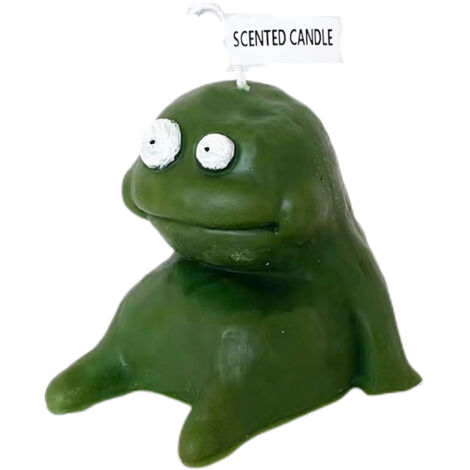Lustige Duftkerze in Form eines grünen Mannes – originelles Deko-Geschenk