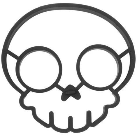 Lustige Totenkopf-Eierform aus antihaftbeschichtetem Silikon für kreative Pfannkuchen