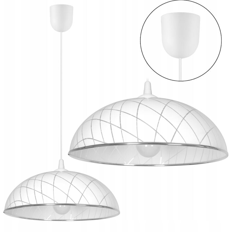 Lustre 36cm bandes de cuisine en plastique 0401 blanc chrome