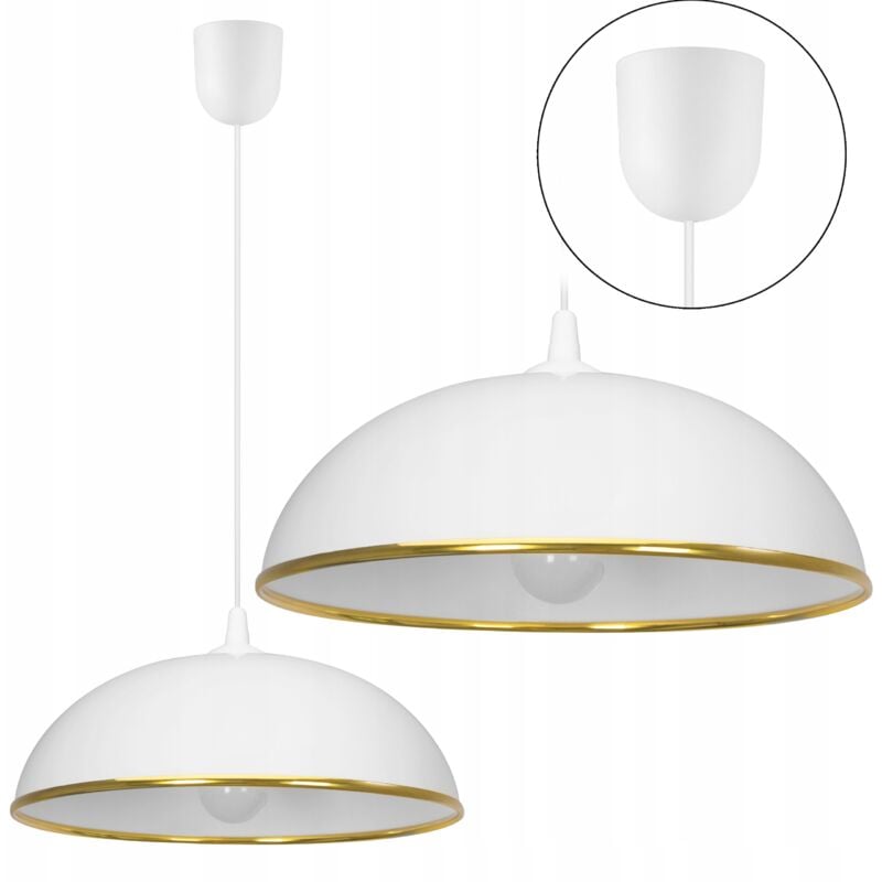 Lustre 36cm plastique Kitchen Gold 0403 or blanc