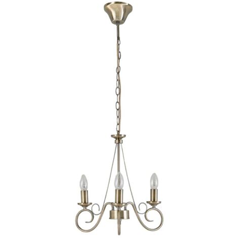 Lustre à intensité variable 'Marnia' en métal pour salon & salle à manger