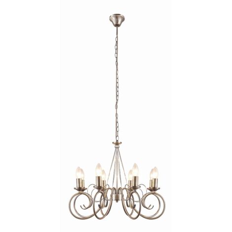 Lustre à intensité variable 'Marnia' en métal pour salon & salle à manger