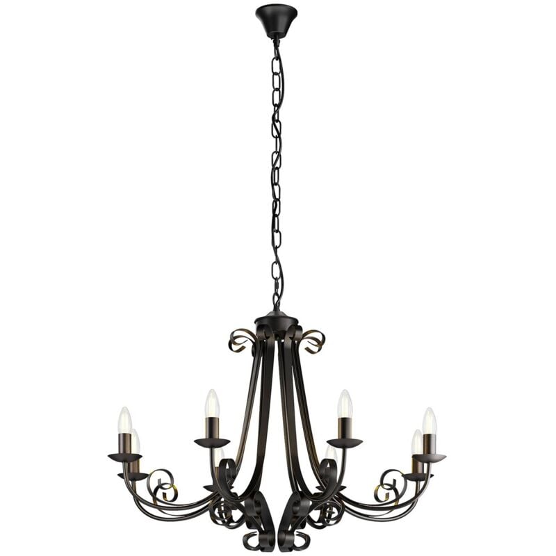 Lindby - Lustre à intensité variable 'Scaleria' en métal pour salon & salle à manger