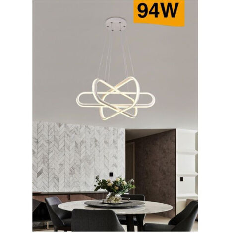 Lustre à Suspension à Led Moderne 94 W Lumière Blanche 4000 K 3000 K 6500 K A49