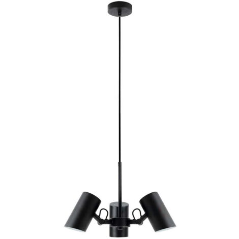Lustre AGZAR réglable métal noir 3xE14 178cm Kanlux