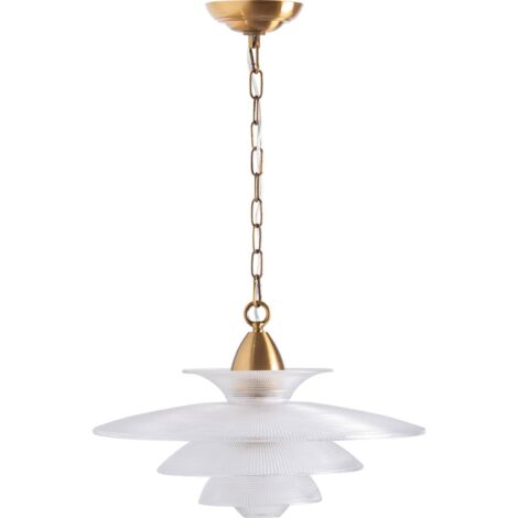 lustre art déco en cristal fumé transparent pour salon élégant - Cristal fumé transparent argenté