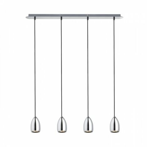 Lustre BABADES IV suspension chrome 230V GU10 4x35W
