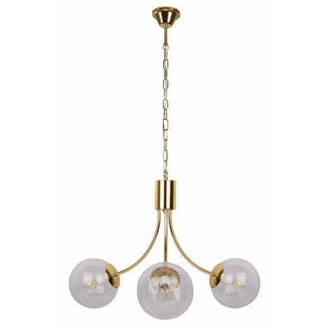 Lustre Candellux DANI 3xE14 40W doré verre H115 IP20