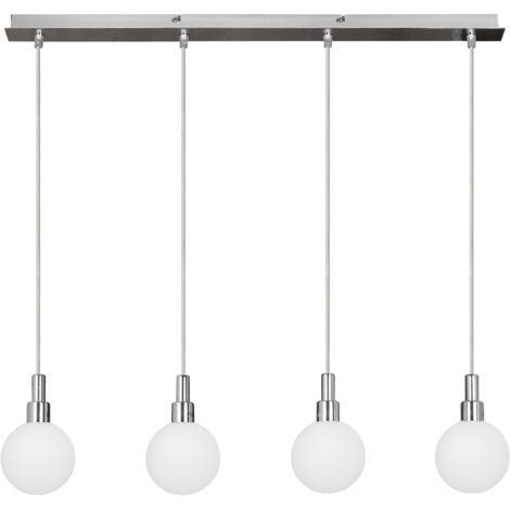 Lustre Candellux Maldus 4xG9 40W chrome/blanc verre