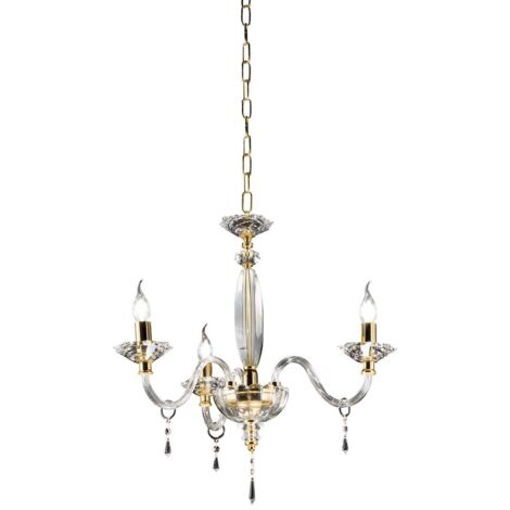 Lustre classique en cristal transparent Fiamma 3