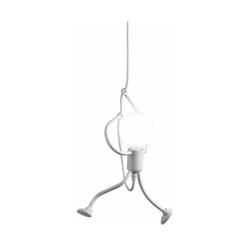 L&h-cfcahl - Luminaires suspendus créatifs modernes de petites personnes Blanc personnes dessin animé suspension lustre chambre enfant D26 × h 140 cm