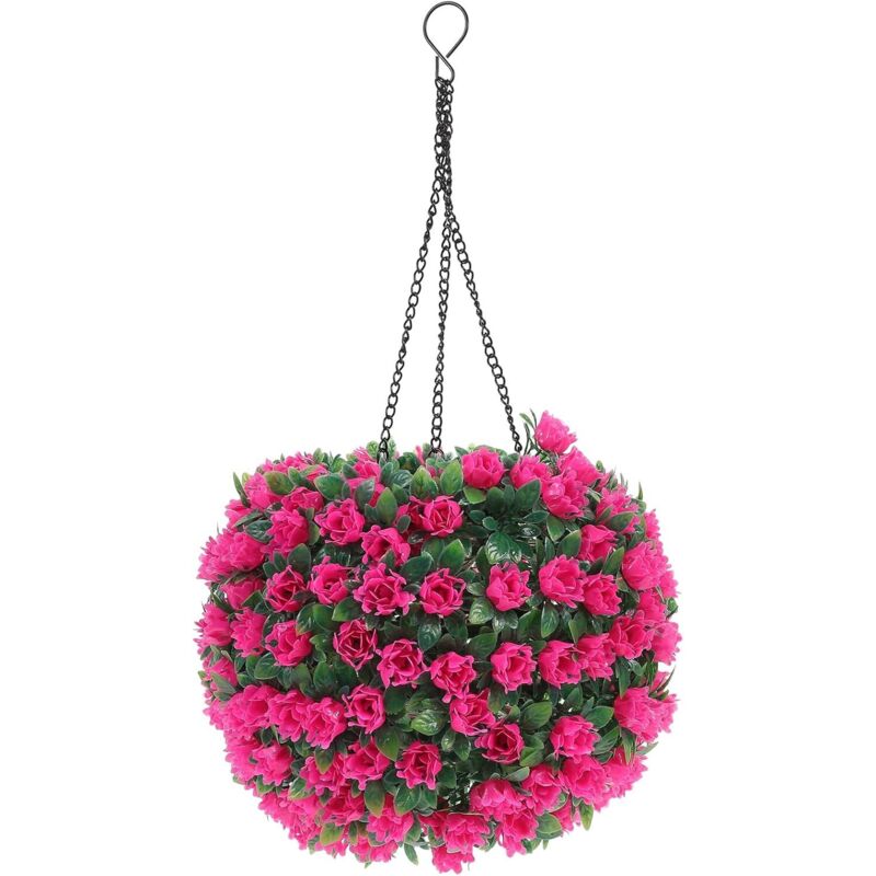 Lustre de Boule d'herbe de Fleur Boules de Rondes Boules topiaires éclairées Fleur Artificielle Fleurs artificielles Fausses Plantes suspendues