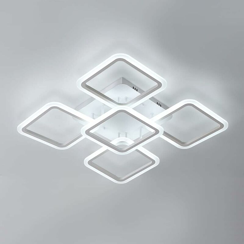 Plafonnier led 60CM Moderne 70W Lampe de Plafond Acrylique pour Salon et Chambre Lumière Blanche Froid 6500K - Comely