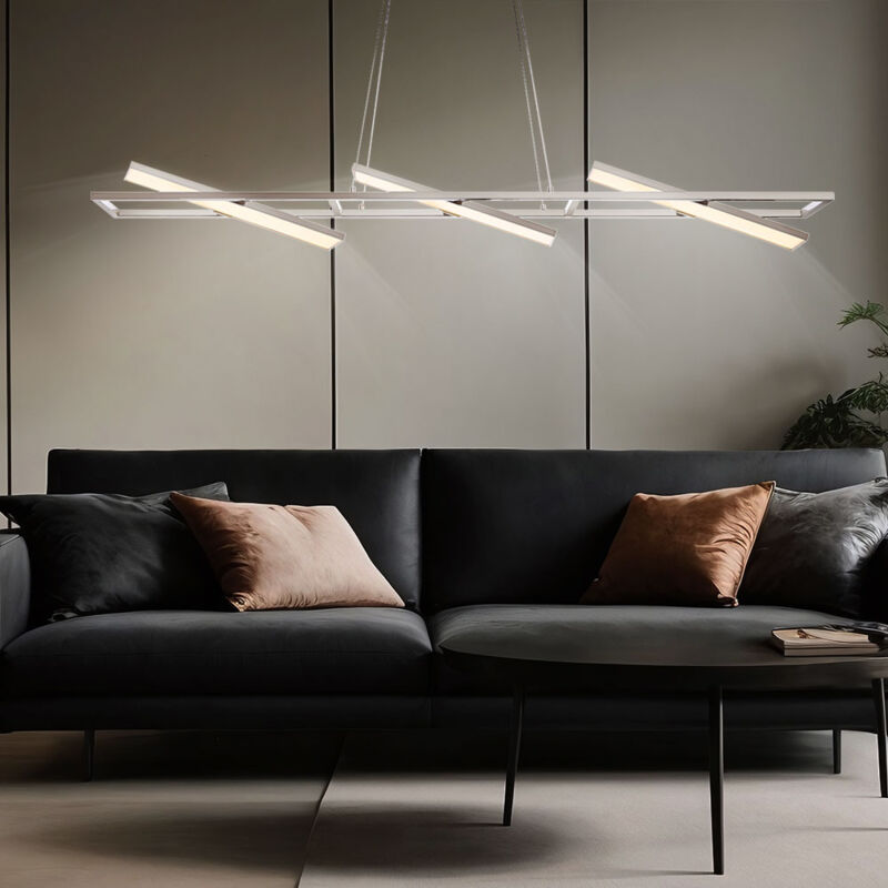 Lampe suspendue led spots de plafond spots orientables lampe pendule nickel mat Globo 41622H3