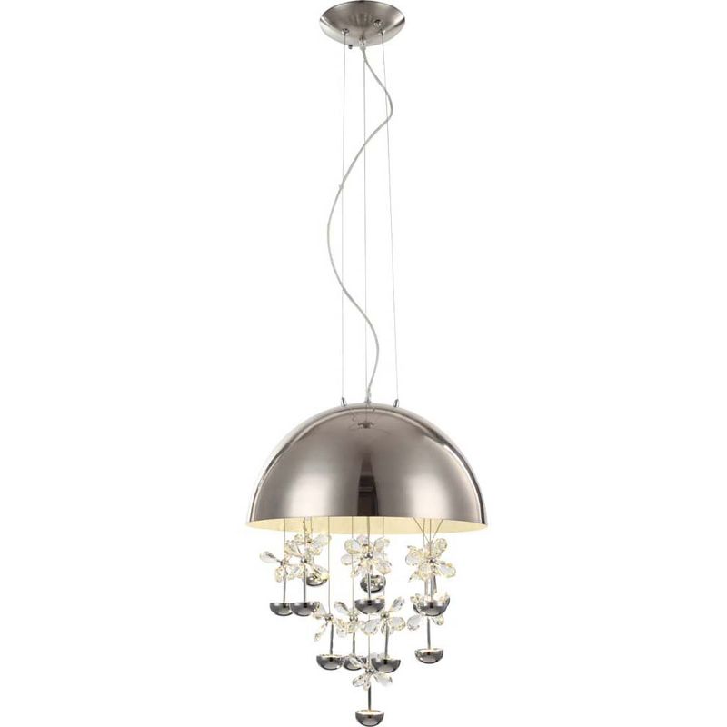 Lampe suspendue LED fleur de cristal lampe suspension salle à manger éclairage plafonnier Globo 15998