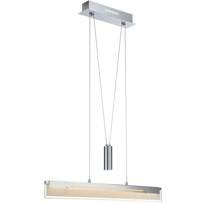 Etc-shop - Suspension LED réglable en hauteur, suspension chromée 22,5 watts