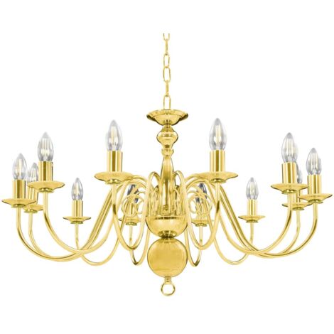 Lustre Doré 12 ampoules E14 CFW858883