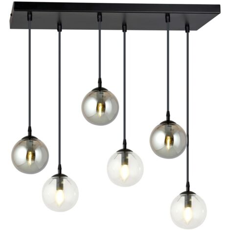 Lustre Emibig COSMO 6 lumières E14 noir multicolore