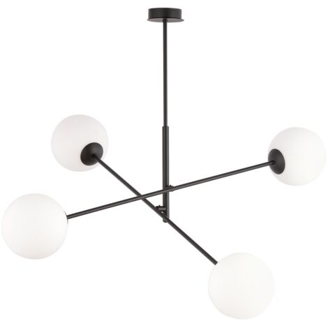 Lustre Emibig Linear noir/opal 4xE14 gradable 102 cm