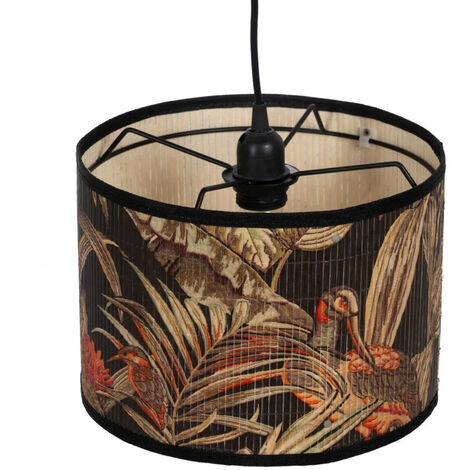 Lustre en bambou jungle