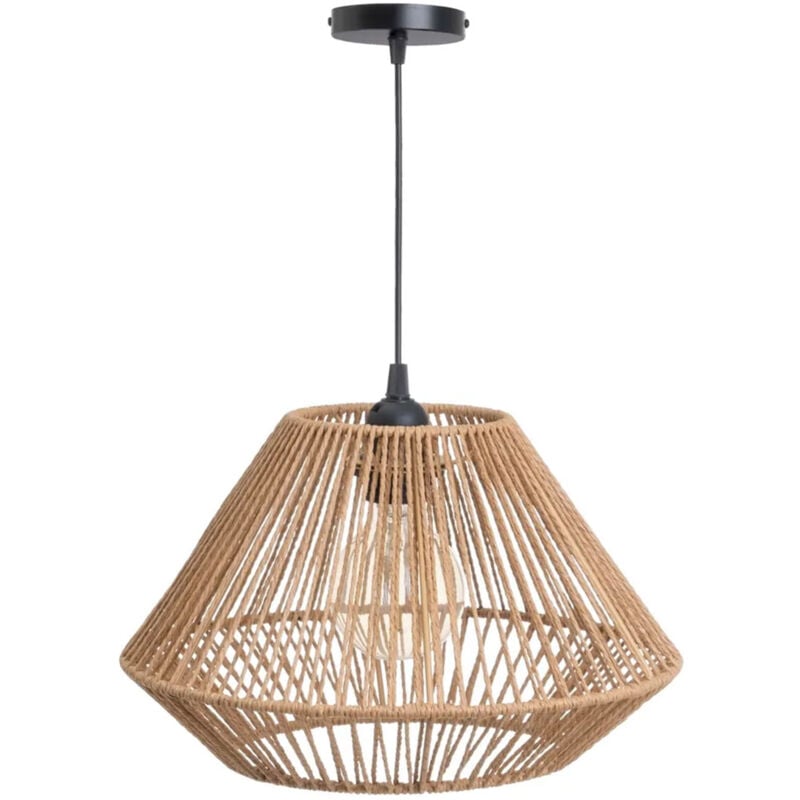 Lustre en fibre de papier tressée