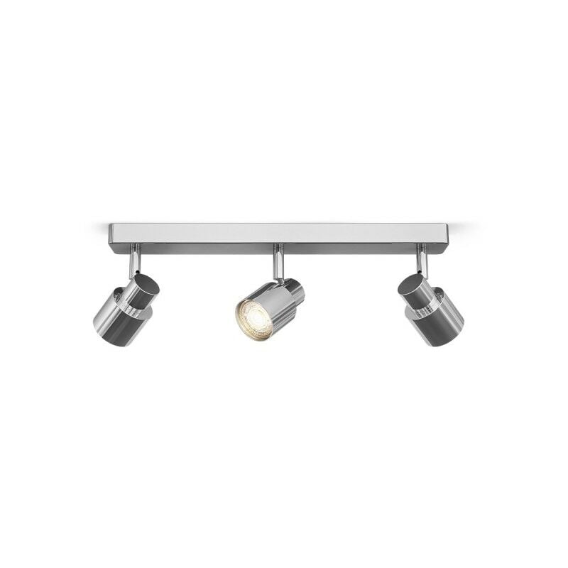 Rendl Light - Lustre et spots valto iii plafonnier/applique chrome 230V GU10 led 3x5W IP44