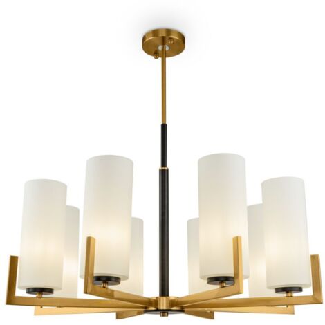 Lustre laiton, tubes verre, 8xE27 Maytoni MOD089PL-08BS