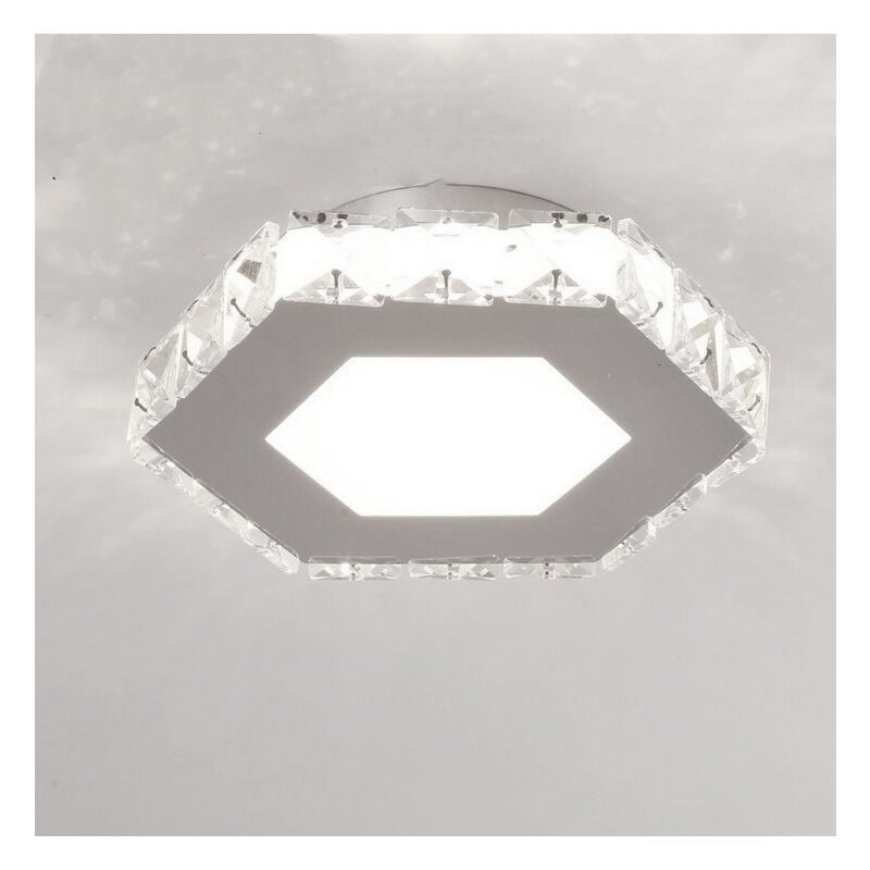 Lustre Led Lampe De Plafond En Cristal Plafonnier Moderne Blanc Froid Pour Chambre à Coucher Salle à Manger Couloir Cuisine