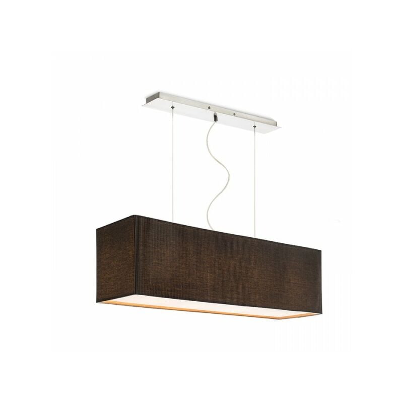 Rendl Light - Lustre lope 80 lampe à suspension nickel noir mat 230V E27 4x42W