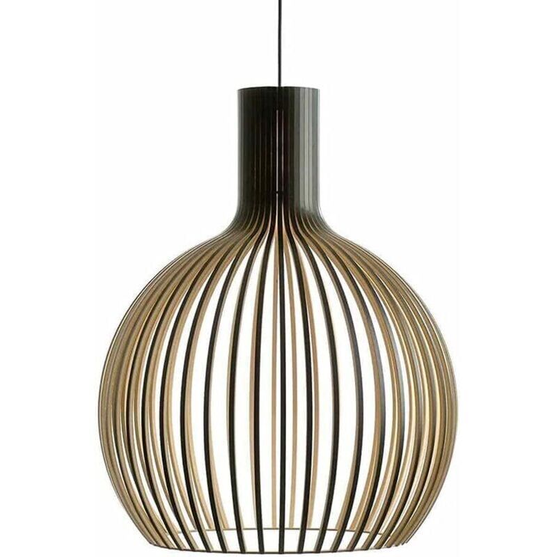 Lustre, lustre globe classique nordique en bambou, grand lustre en bambou et osier, lustre tissé pour îlot de cuisine ou table à manger, lustre