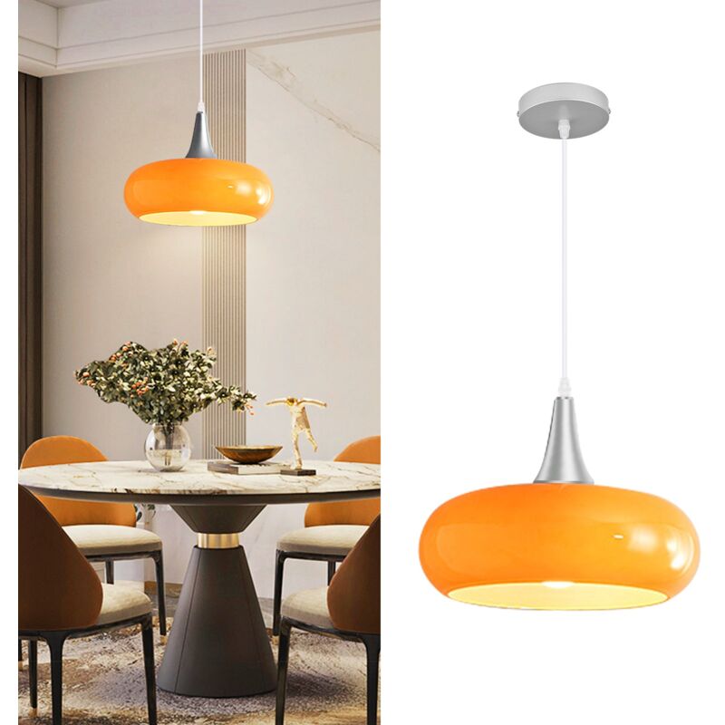 Arturesthome - Luminaire Suspendu Vintage en Verre Lustre Créatif pour Lampe D28cm x H10cm