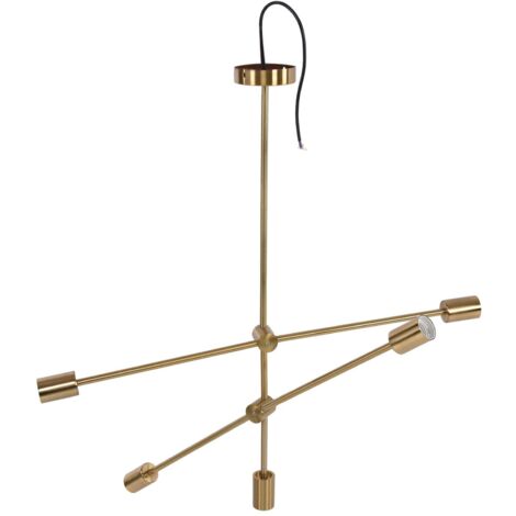 Lustre Moderne Élégant Stable Ferme Ligne Géométrique Lustre Plafonnier 110-220V