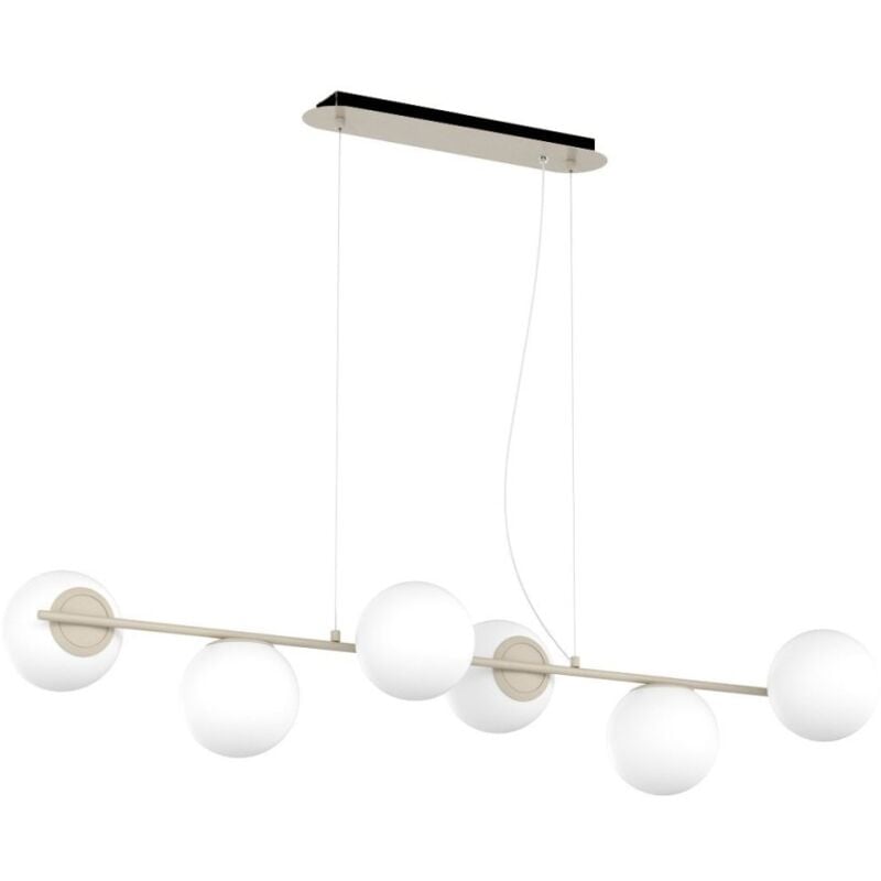 Lustre moderne top light boomerang 1200 s6 e27 led plafonnier sphères de verre