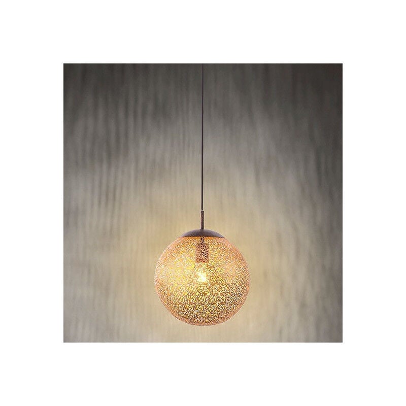 Lustre Montmirail Rouille Et Or Diamètre 30 Cm