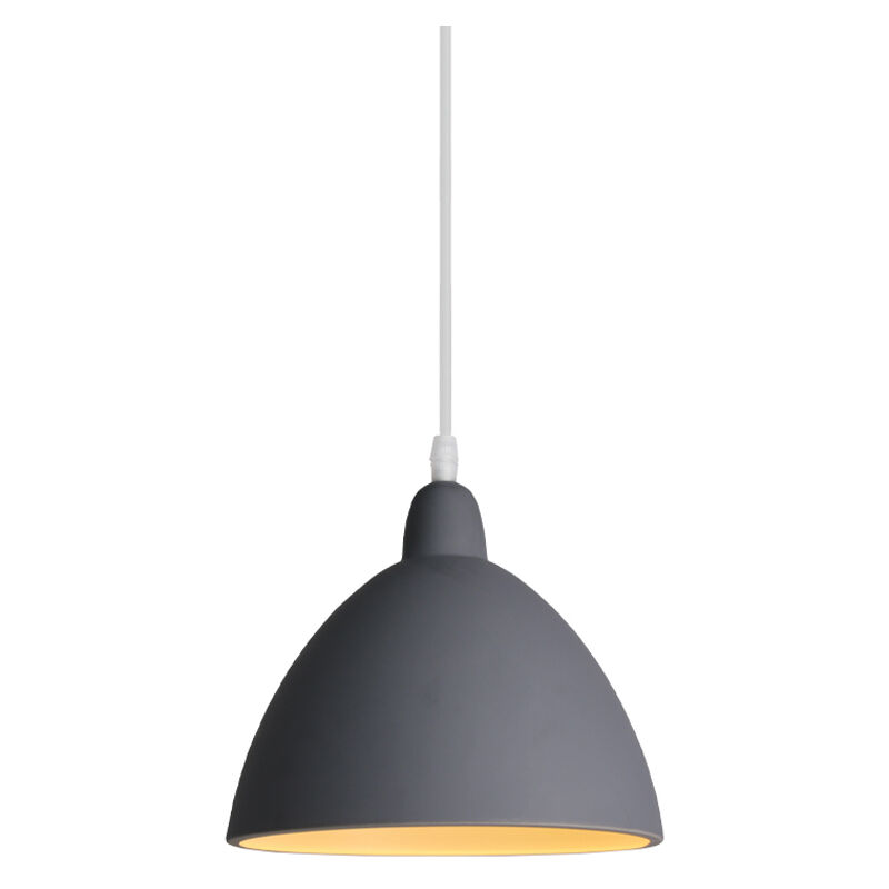 

Lustre Nórdica Lámparas de Colgar Moderna Lámpara Colgante Minimalista Lámpara de Techo Retro para Cocina, Dormitorio, Pasillo, Entrada, Comedor, Gris