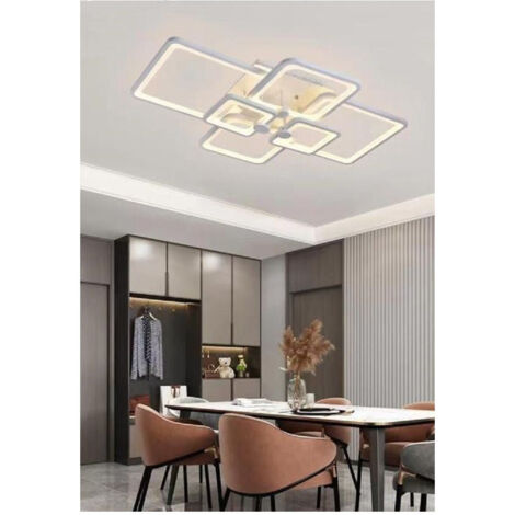 Lustre Plafonnier Carrés Plafonnier Led Design Moderne C26-b